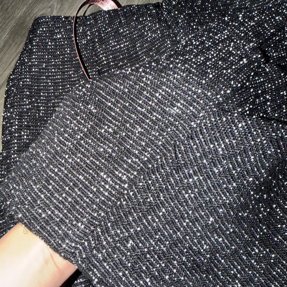 House of CB MARTHA Black Sparkle Draped Mini Skirt - Picture 11 of 11